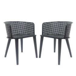 Milan - Outdoor Dining Chair (Set of 2) - Black