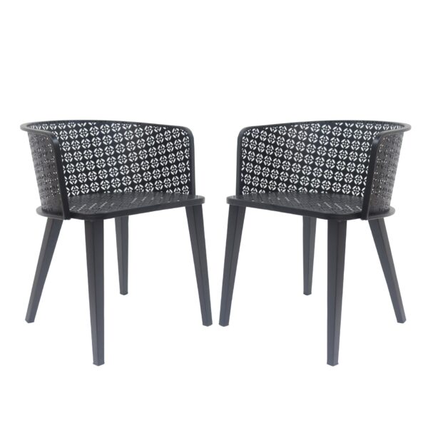 Milan - Outdoor Dining Chair (Set of 2) - Black