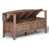 Adams - Entryway Storage Bench - Rustic Natural Aged Brown - Image 2