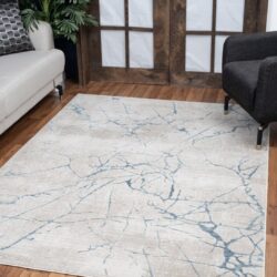 Elegance - 5'3" X 7'3" Area Rug - Blue, Polyester