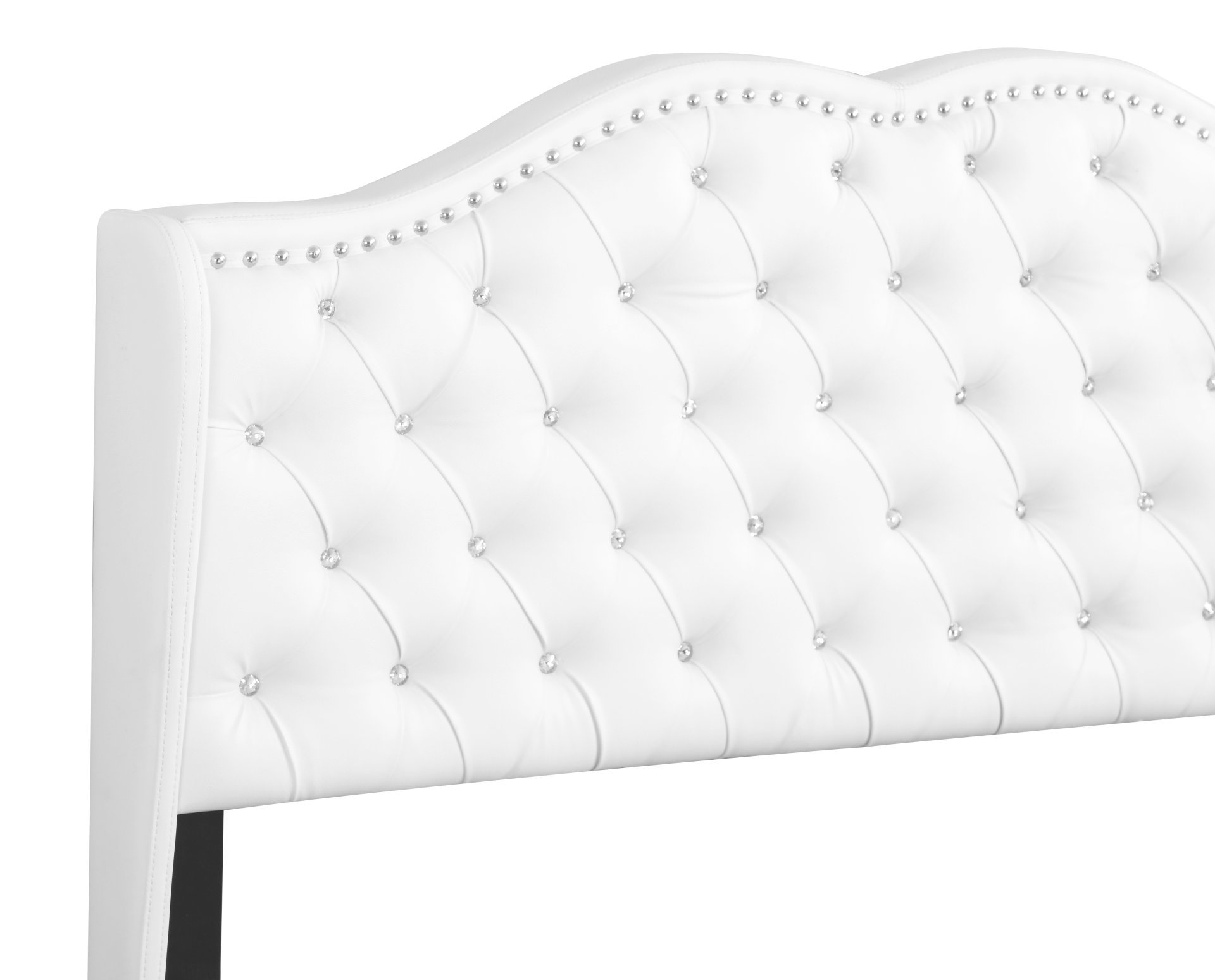 Full Transitional Upholstered Bed - White - Image 7