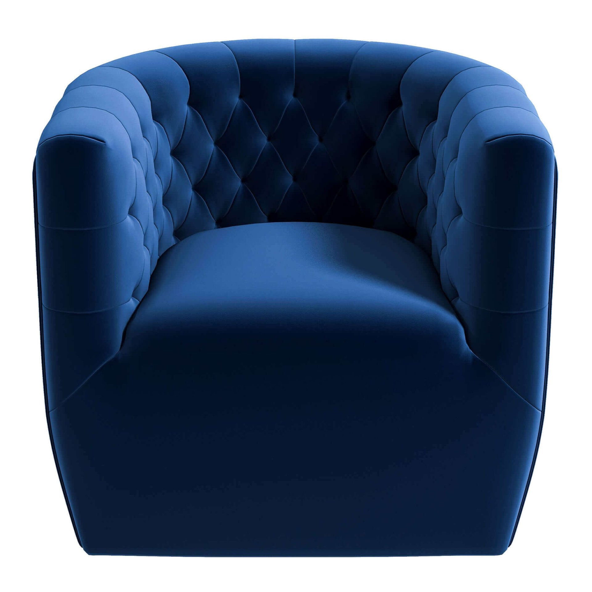 Delaney - Swivel Chair - Dark Blue - Image 5