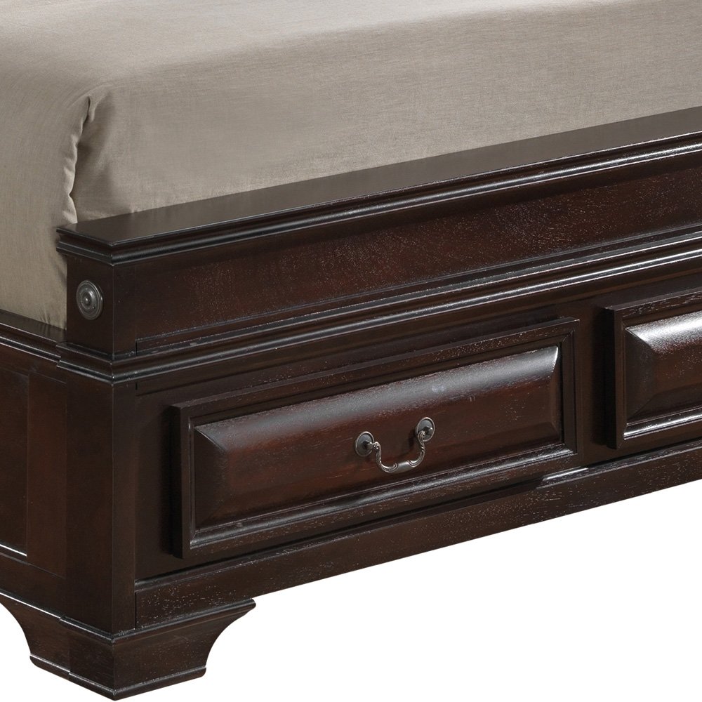 King Storage Bed Elegant - Cappuccino - Image 8