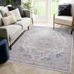 Marfi - 5' X 7' Oriental Area Rug - Ivory / Beige