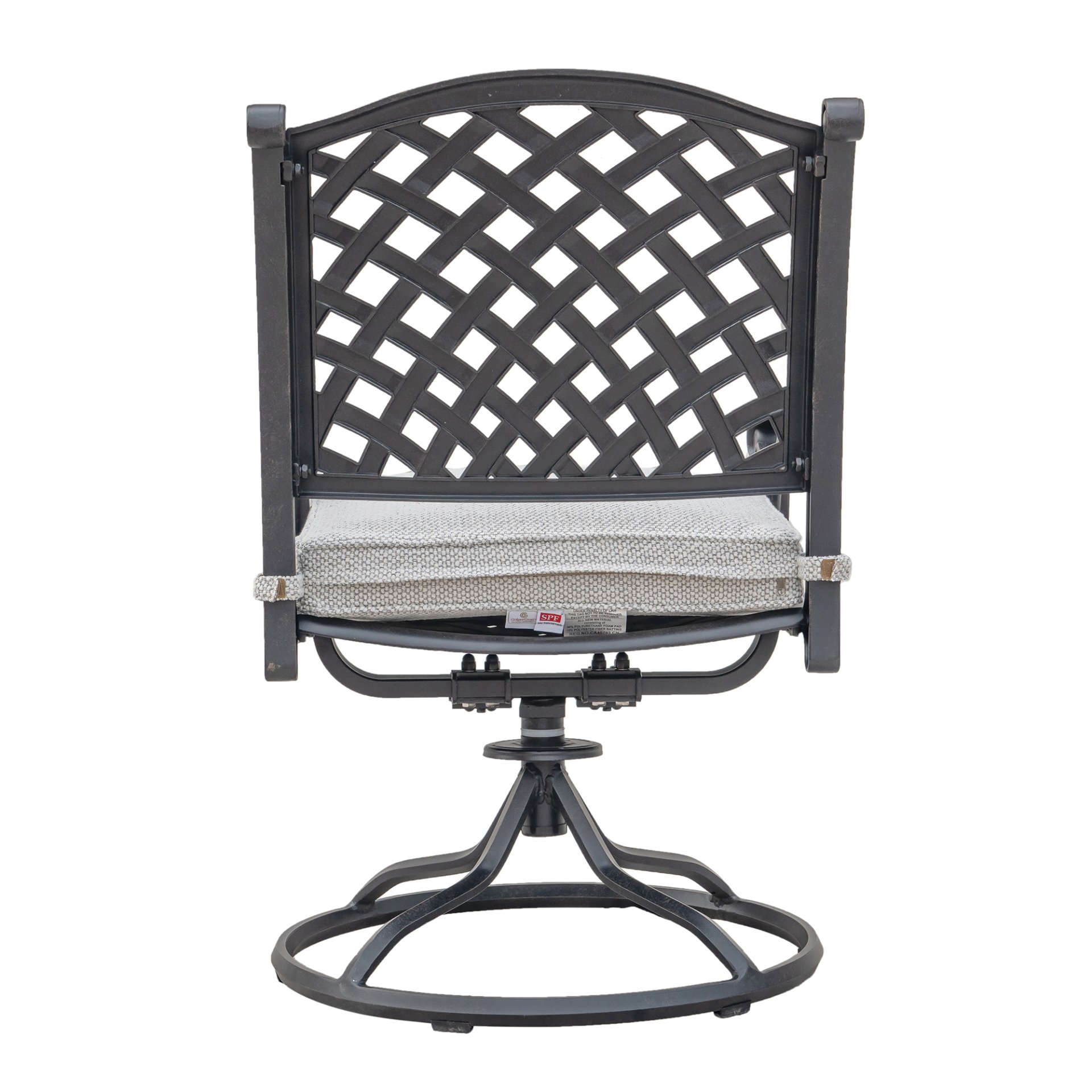 Durable Outdoor Dining Swivel Rockers With Cushions (Set of 2) - Sandstorm - Image 5