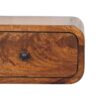 Avora - Mini Wall Mounted 1 Drawer Nightstand - Beige Brown - Image 4