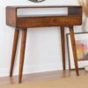 Curved Console Table - Chestnut - Image 10