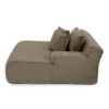 Modern Velvet Fabric Single Lazy Sofa Lounge Chair, Indoor Use - Brown - Image 9
