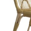 Outdoor Wicker Patio Dining Chairs (Set of 2) With Durable Iron Frame Rattan Weave - Natural - Image 11