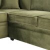 Sleeper Sofa Bed, 2 In 1 Pull Out Sofa Bed L Shape Couch With Storage Ottoman For Living Room, Bedroom Couch And Small Apartment - Green - Image 21