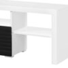 Buck II - High Gloss TV Stand - White / Black - Image 4