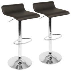 Ale - Contemporary Adjustable Barstool (Set of 2) - Brown