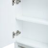 Bathroom Mirror Cabinet Wall Mounted, Medicine Cabinet, Over The Toilet Storage Cabinet With Shelves And Towel Rack - White - Image 14