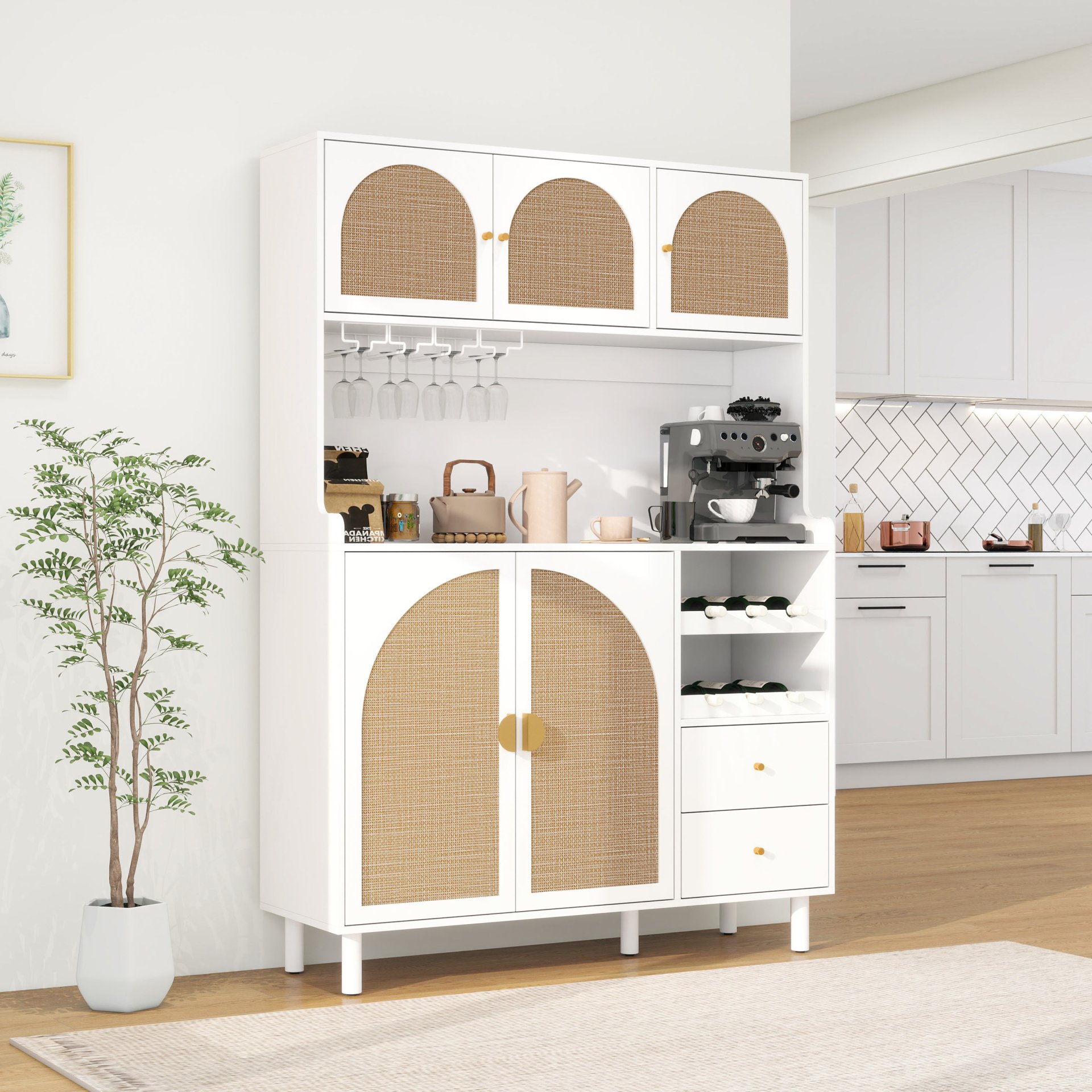 Modern Accent Storage Cabinet For Living Room, Bedroom, Dining Room, Or Study - White - Image 2