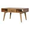 Curved Coffee Table - Oak - Image 2