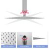 10" Square Rainfall Shower Head, Wall / Ceiling Mounted, Stainless Steel - Chrome - Image 7