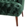 Comfy 3 Seat Sofa With Wooden Legs, For Living Room And Study - Emerald - Image 12