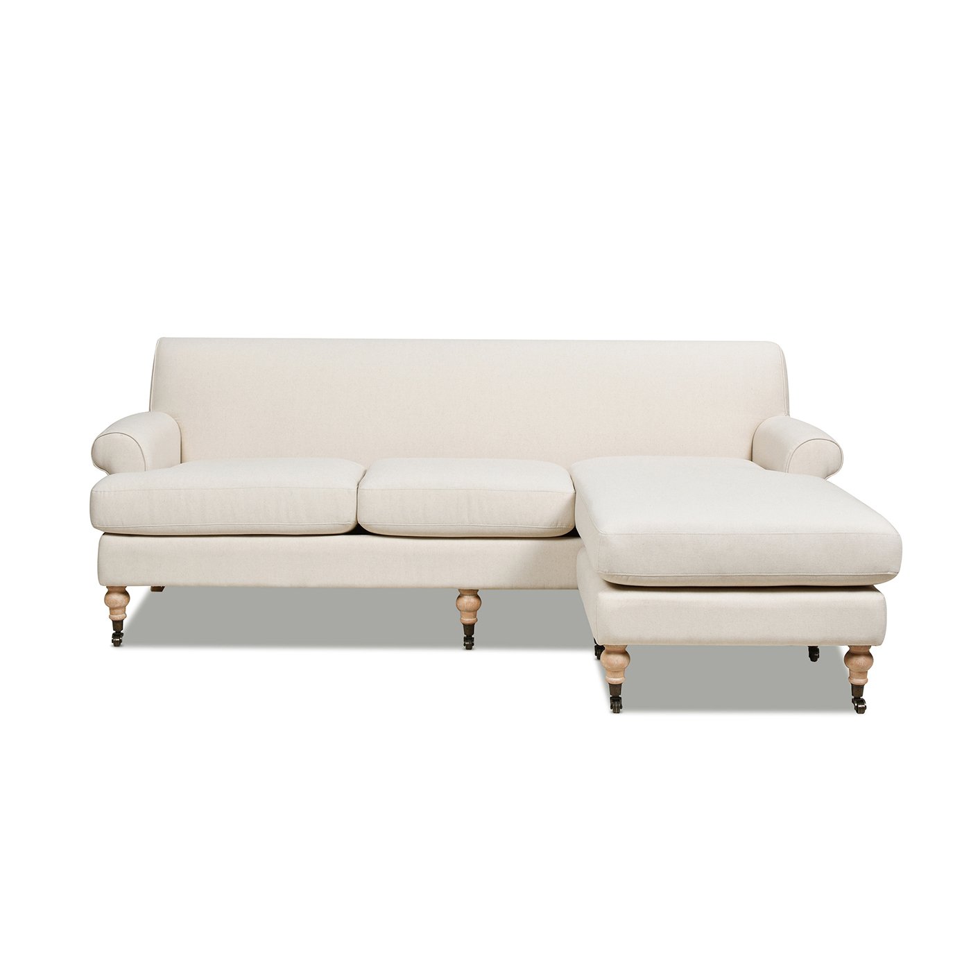 Alana - L-Shape Reversible Sectional Sofa - Light Beige - Image 10