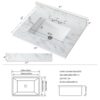 Elegant Sintered Stone Bathroom Vanity Top With Rectangular Ceramic Sink - Carrara White - Image 3