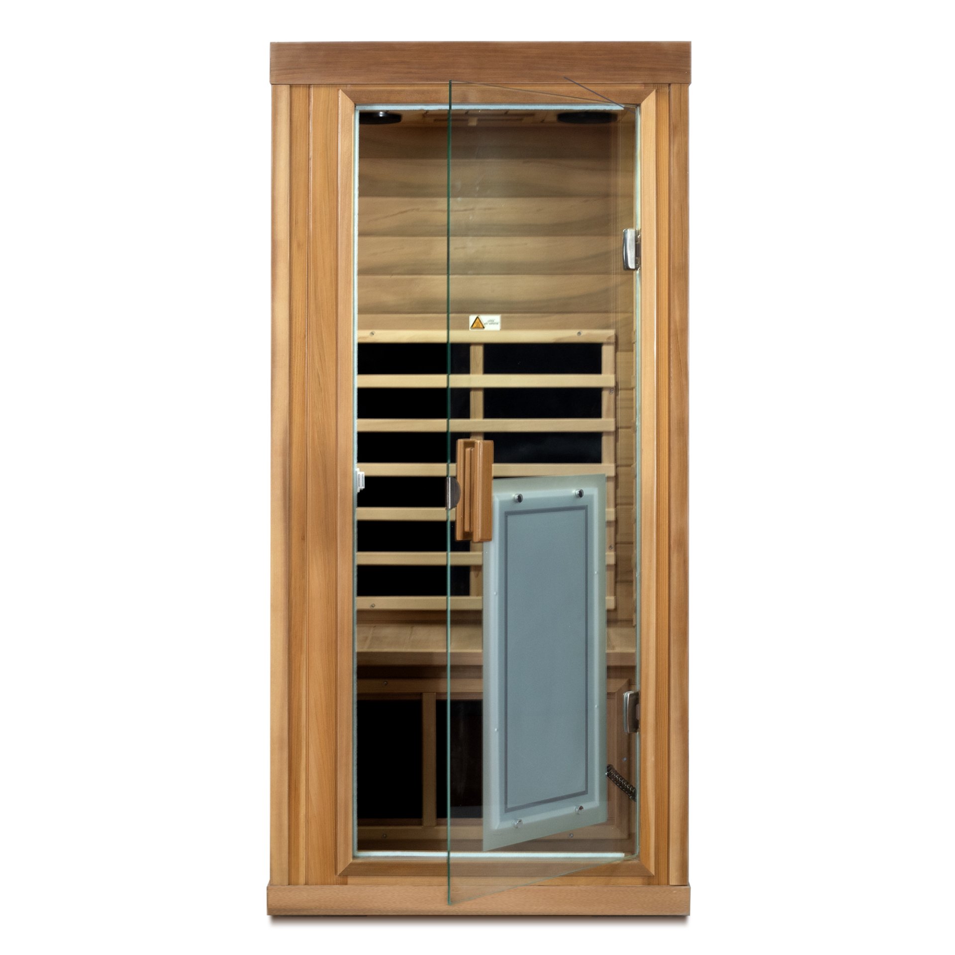 1 Person Far Infrared Standard Indoor Sauna Room - Red Cedar - Image 7