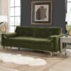Nicholas - Mid-Century Modern Sofa - Olive Green - Image 15