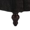 Mid Century Modern Chenille Fabric Loveseat Sofa With Brown Wood Feet, 2 Seat Upholstered Couch For Living Room Or Bedroom - Black - Image 17