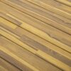 Acacia Wood Patio Dining Table, 69"L Rectangle Outdoor Table - Teak / Black - Image 10