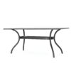 Enchantia - Outdoor Rectangular Dining Table With Weave Tabletop And Flared Legs - Copper - Image 6