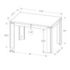 Rectangular Small Dining TableContemporary & Modern - Gray - Image 5