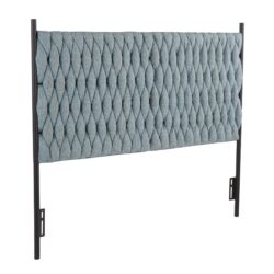 Braided Matisse - Queen Size Headboard - Black / Blue