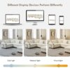 U Shaped Sectional Sofa 6 Seat Couch Set With Oversized Ottoman, Hidden Armrest Storage And Cup Holders USB Charging Ports Wide Seat Sofa - Off White - Image 24
