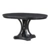 5 Piece Dining Set Retro Extendable Round Table And 4 Chairs For Kitchen Dining Room - Black - Image 15