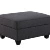 Cooper - 7 Piece Reversible L-Shape Sectional Sofa & Comfort Ottoman And Cupholder - Dark Gray - Image 7