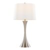 Lenuxe - Contemporary Table Lamp (Set of 2) - Nickel / White - Image 3