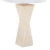 Curvo - Square Contemporary Table Lamp - Cream / Gold / White - Image 4