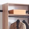 Devi - Wall Mounted Wood Closet System With Modular Units - Oak - Image 5