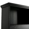 5 In 1 Entryway Bench With Shutter - Shaped Doors, Coat Rack, Cushion And 4 Sturdy Hooks, Wide Hall Tree With Storage Bench For Hallway, Entryway, Living Room - Black - Image 11