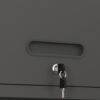 Heavy Duty, Metal Wall Mounted Tool Storage Cabinet Steel Metal Garage Storage Cabinet - Black / Gray - Image 21
