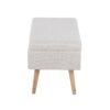 Storage Contemporary Bench - Natural / Beige - Image 3