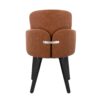 Dahlia - Contemporary Dining Chair (Set of 2) - Camel / Black - Image 5