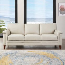 Westcott - Leather Sofa - Beige