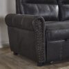 Luxurious Comfort Sectional Sofa Bed - Black - Image 4
