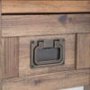 Monroe - Narrow Side Table - Rustic Natural Aged Brown - Image 7
