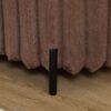 Contemporary Faux Fur Flip Top Storage Bench With - Black Metal Legs, Wide - Brown - Image 6