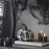 Light Plaid Pumpkin, For Holiday Halloween Decor - Black / White - Image 9
