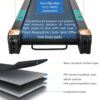 Folding Electric 3.5Hp Treadmill With Incline Medium Running Machine Motorised LCD Gym 330Lbs Folding Treadmill Electric Motorized Power 14.8Km / H Running Fitness Machine Gym - Black - Image 17