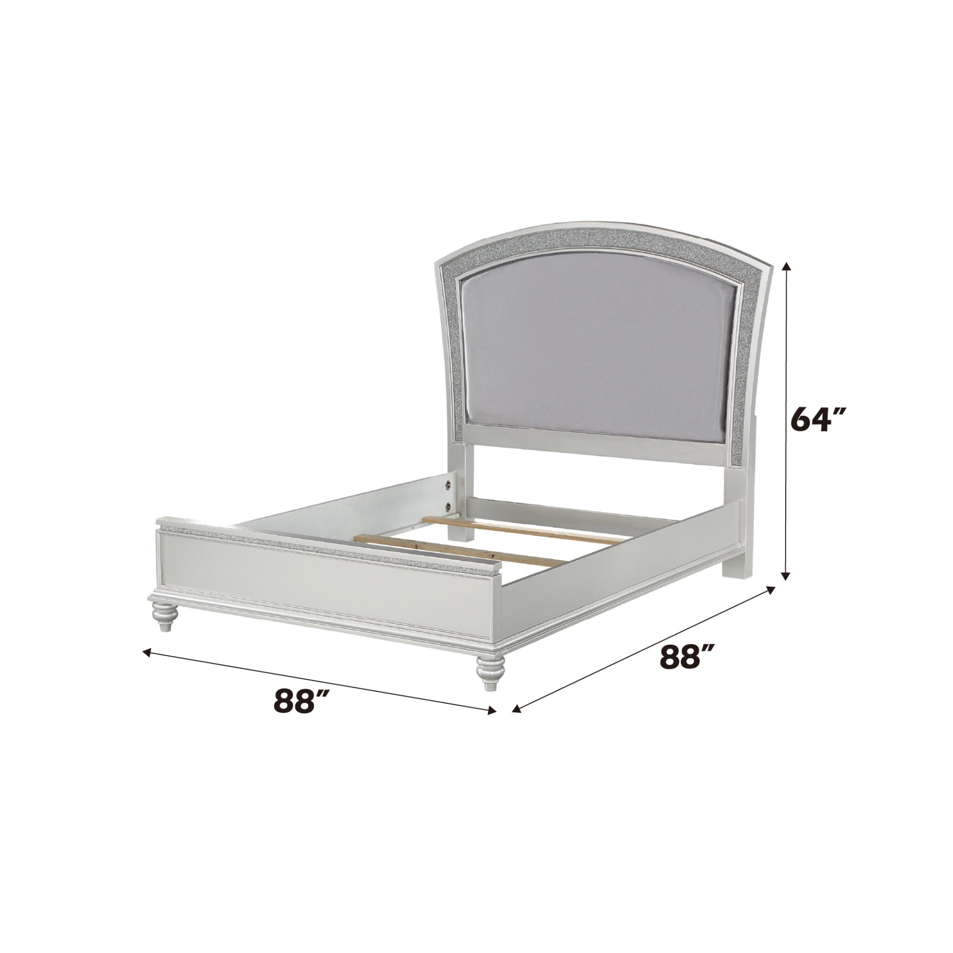 Maverick - Eastern King Bed - Silver - Image 2