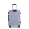 Hardshell Suitcase Double Spinner Wheels Pp Luggage Sets Lightweight Durable Suitcase With Tsa Lock, 3 Piece Set (20/24/28) - Silver - Image 9