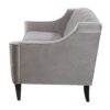 Ken - Upholstered Button Tufted Sofa - Opal Gray - Image 4