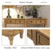 Hearth & Haven Daniel - Console Table With 2 Storage Drawers And Bottom Shelf For Living Room Entryway - Old Pine - Image 8